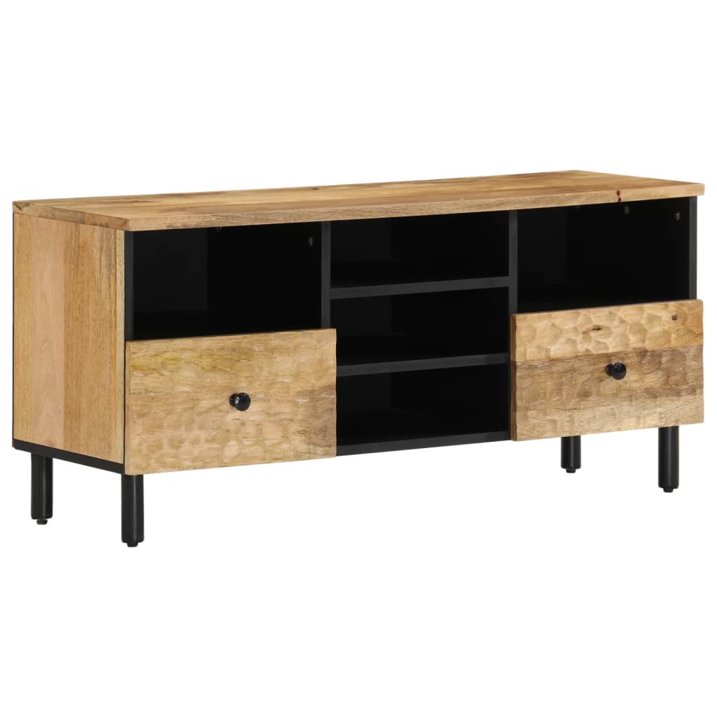 tv-bord 100x33x46 cm massivt mangotræ
