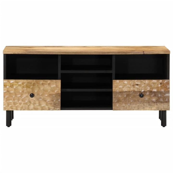 tv-bord 100x33x46 cm massivt mangotræ