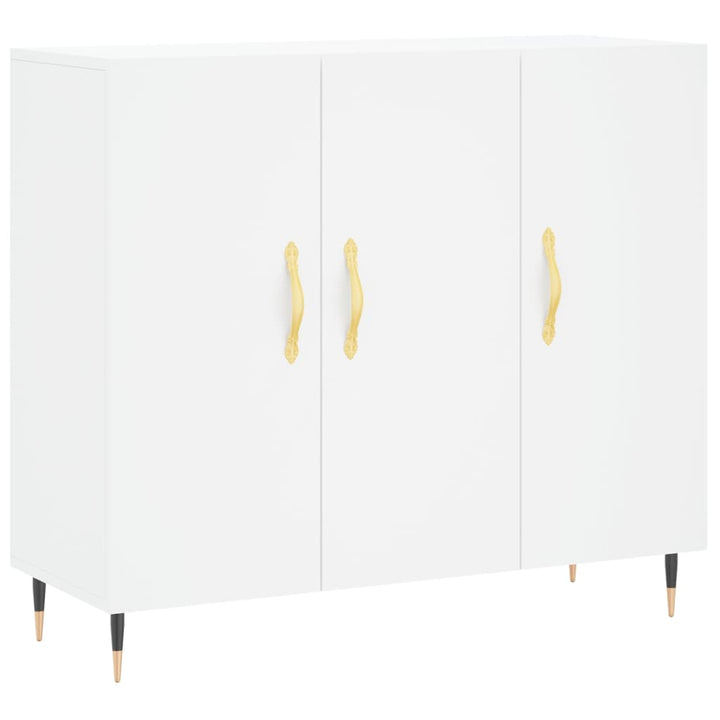 skab 90x34x80 cm konstrueret træ hvid