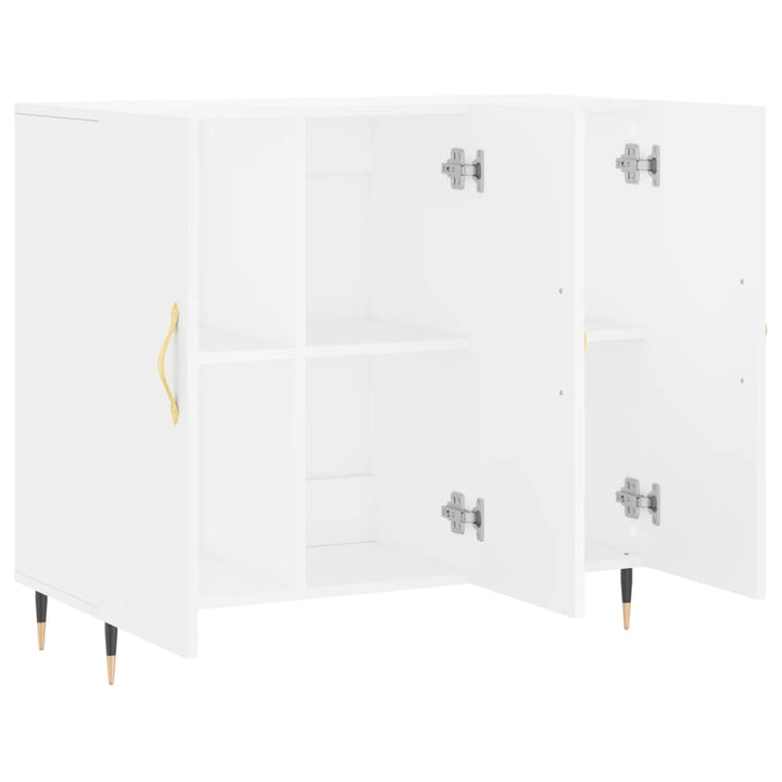 skab 90x34x80 cm konstrueret træ hvid