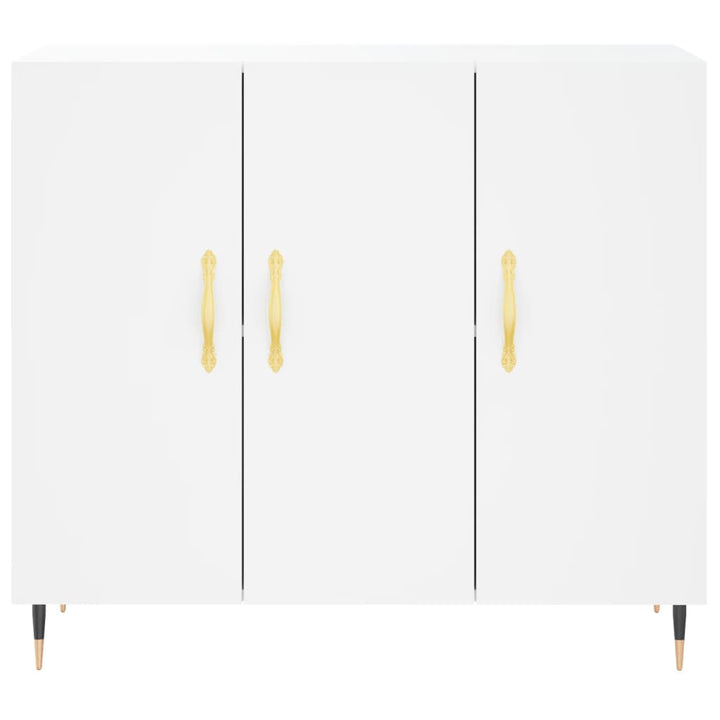 skab 90x34x80 cm konstrueret træ hvid