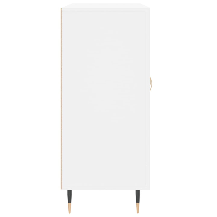 skab 90x34x80 cm konstrueret træ hvid