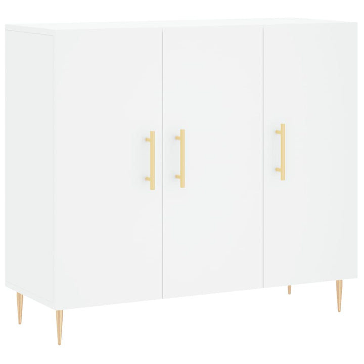 skab 90x34x80 cm konstrueret træ hvid