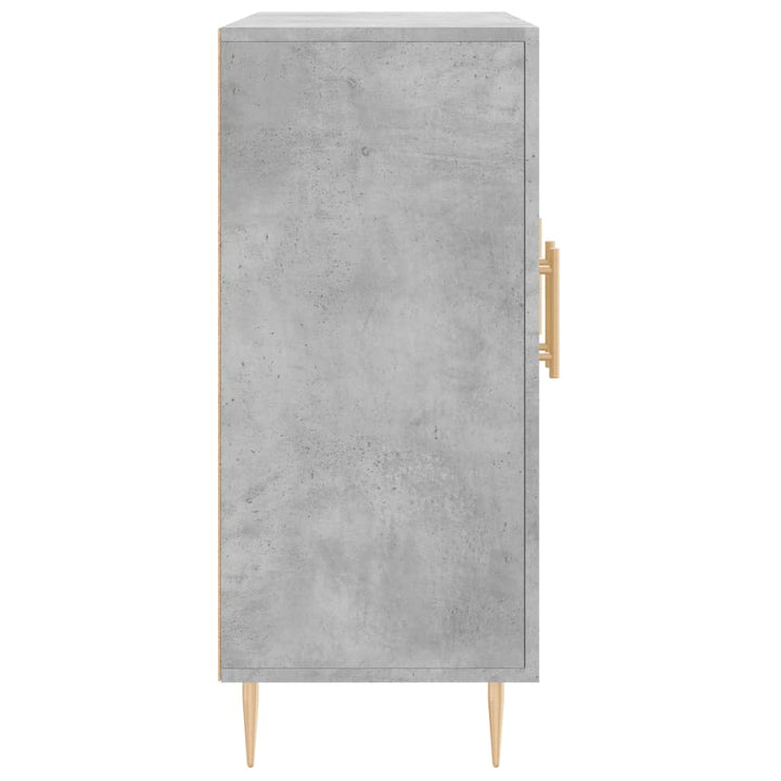 skab 90x34x80 cm konstrueret træ betongrå