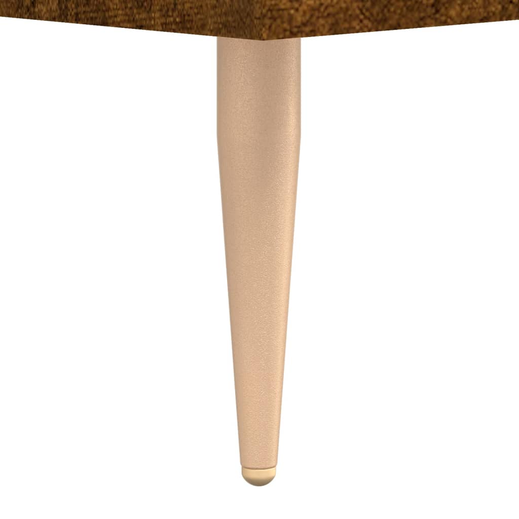 skab 90x34x80 cm konstrueret træ røget egetræsfarve