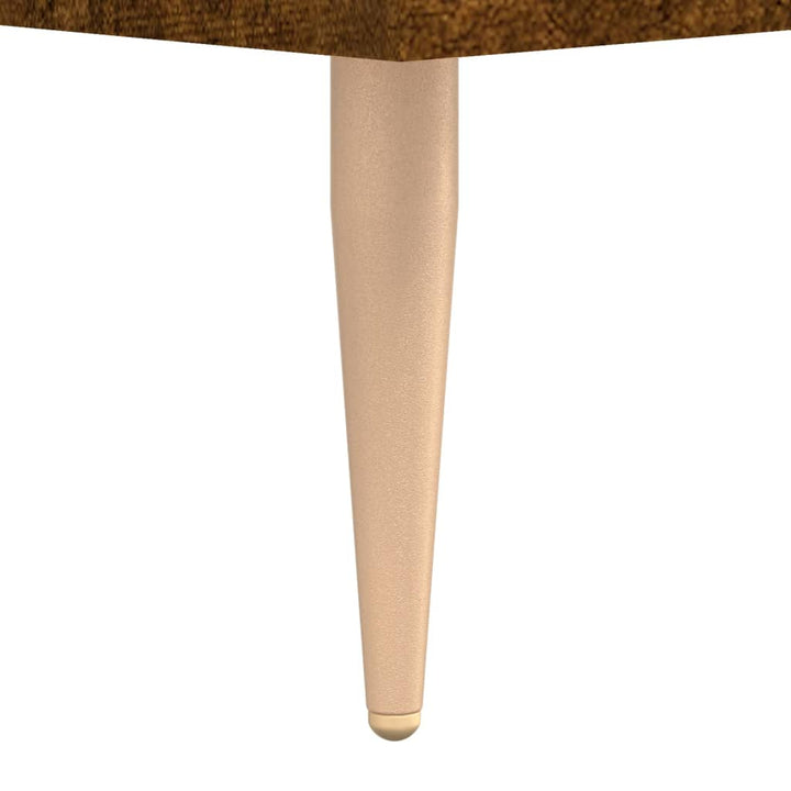 skab 90x34x80 cm konstrueret træ røget egetræsfarve