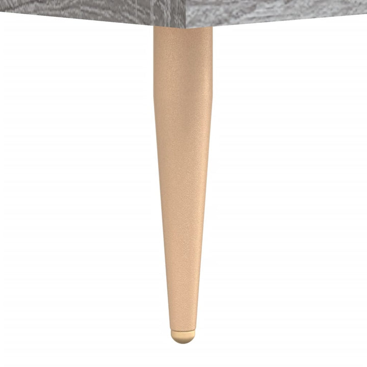skab 90x34x80 cm konstrueret træ grå sonoma-eg