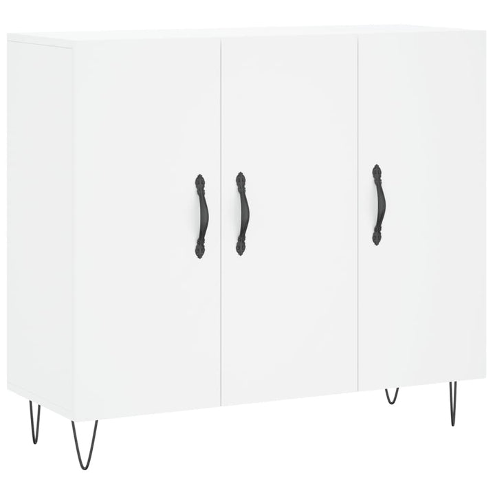 skab 90x34x80 cm konstrueret træ hvid