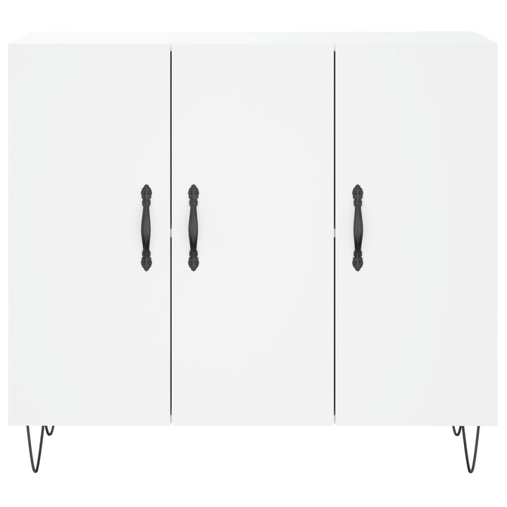 skab 90x34x80 cm konstrueret træ hvid