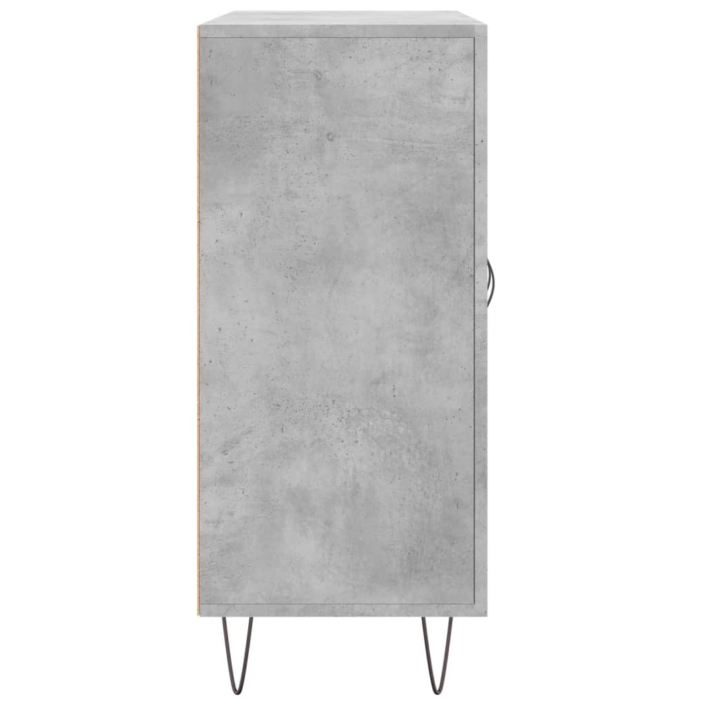 skab 90x34x80 cm konstrueret træ betongrå
