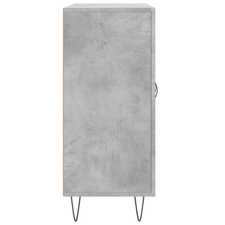 skab 90x34x80 cm konstrueret træ betongrå