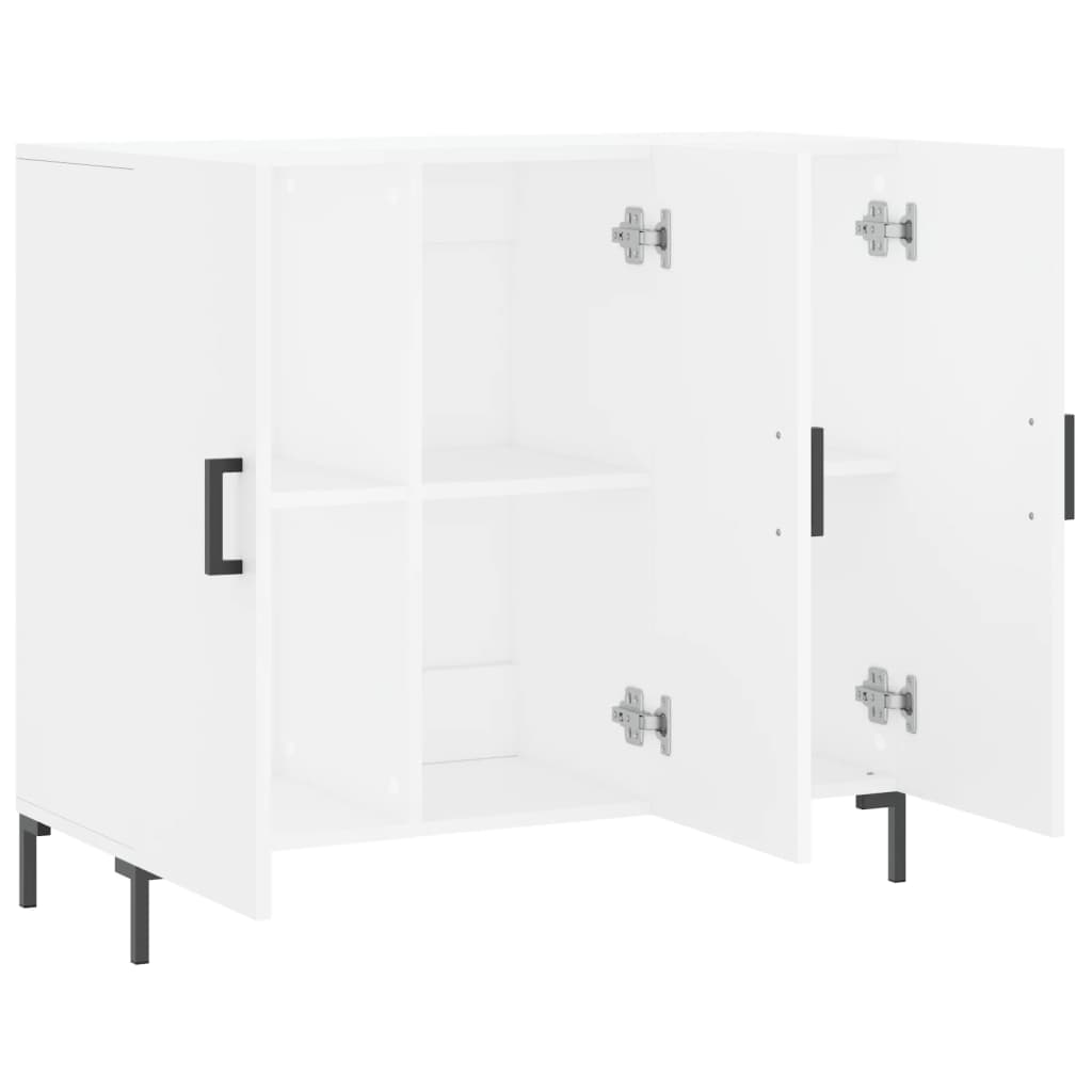 skab 90x34x80 cm konstrueret træ hvid