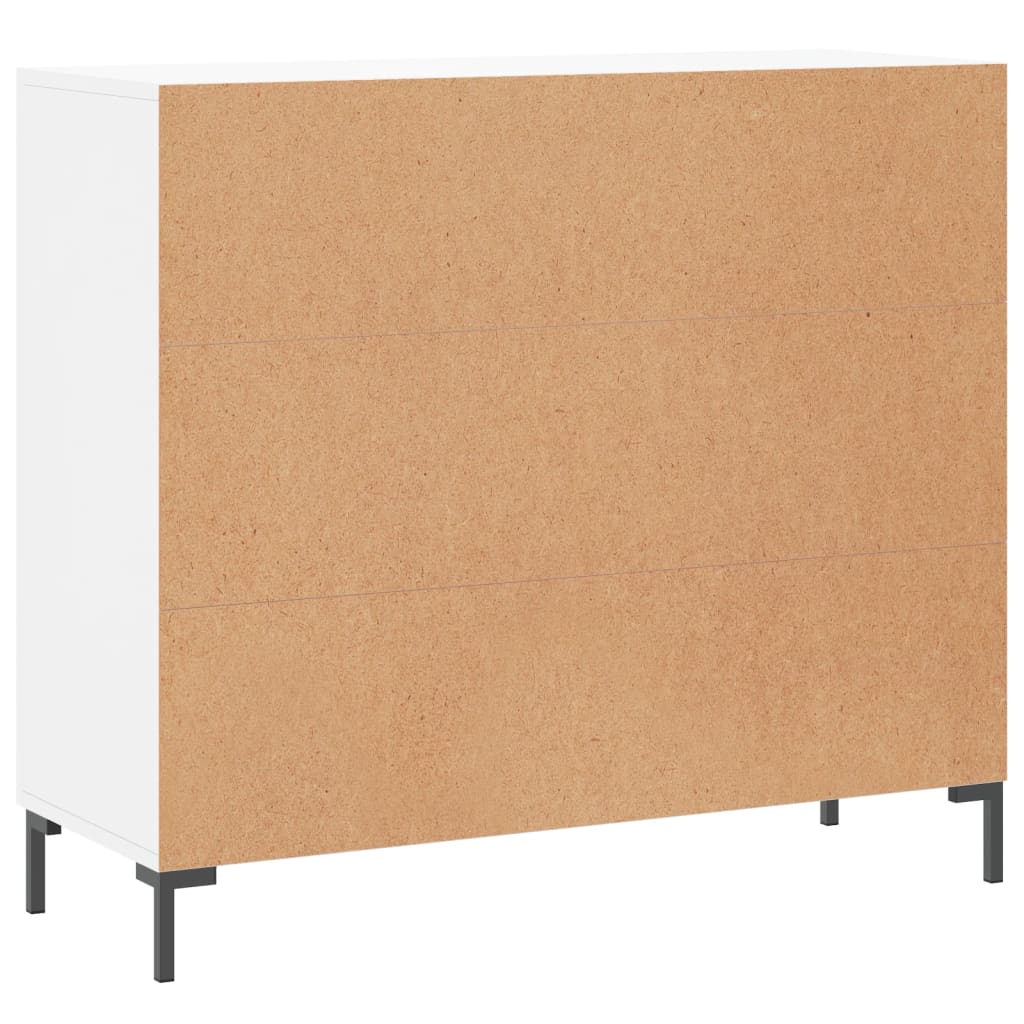 skab 90x34x80 cm konstrueret træ hvid