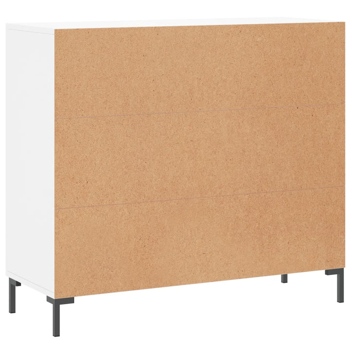 skab 90x34x80 cm konstrueret træ hvid
