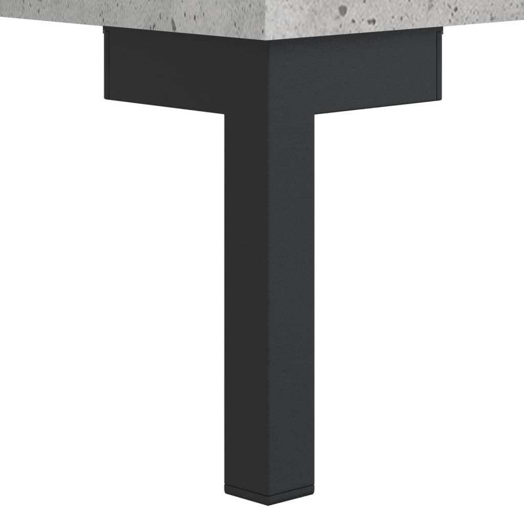 skab 90x34x80 cm konstrueret træ betongrå