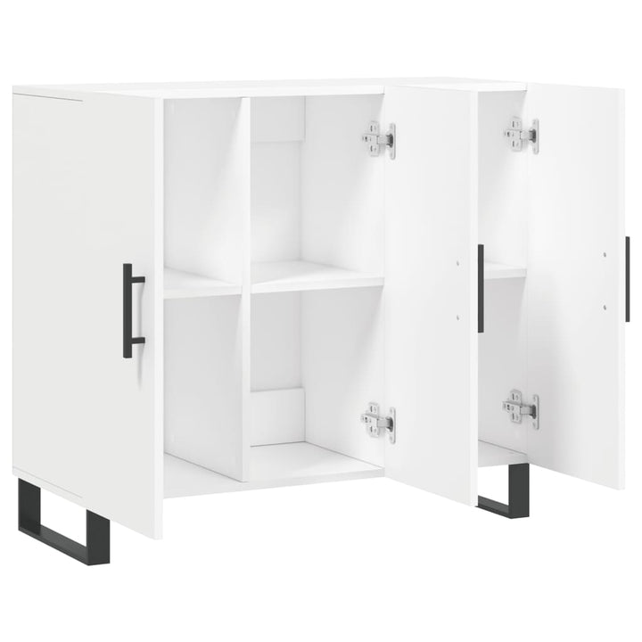 skab 90x34x80 cm konstrueret træ hvid