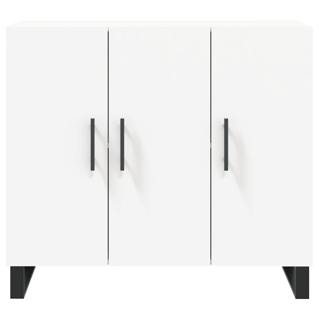 skab 90x34x80 cm konstrueret træ hvid