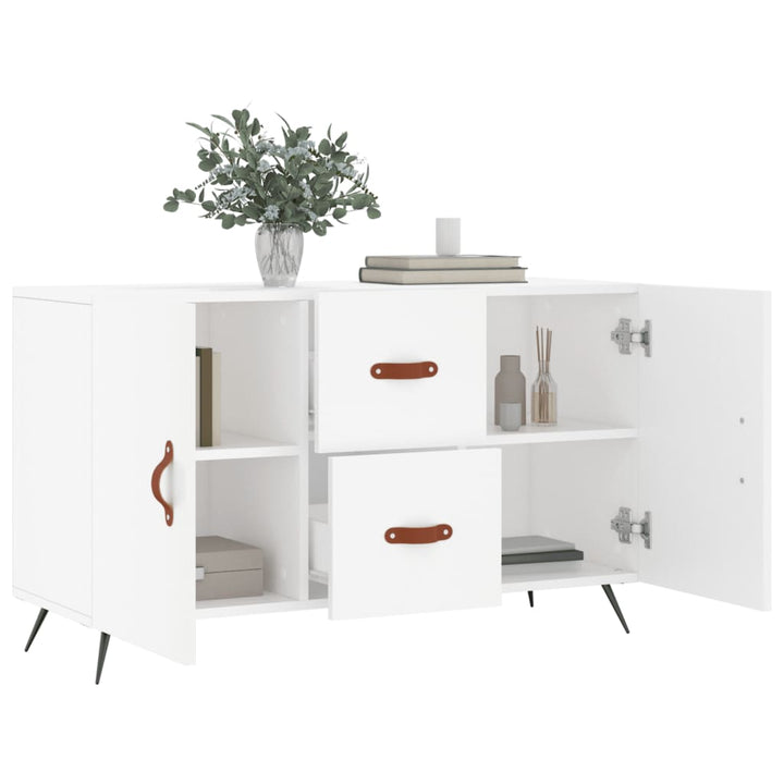 skænk 100x36x60 cm konstrueret træ hvid