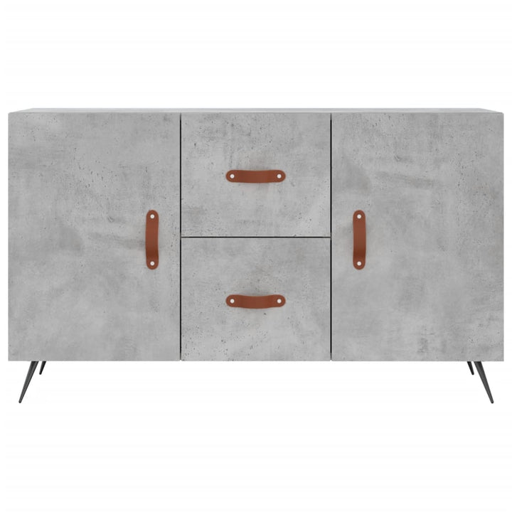 skænk 100x36x60 cm konstrueret træ betongrå