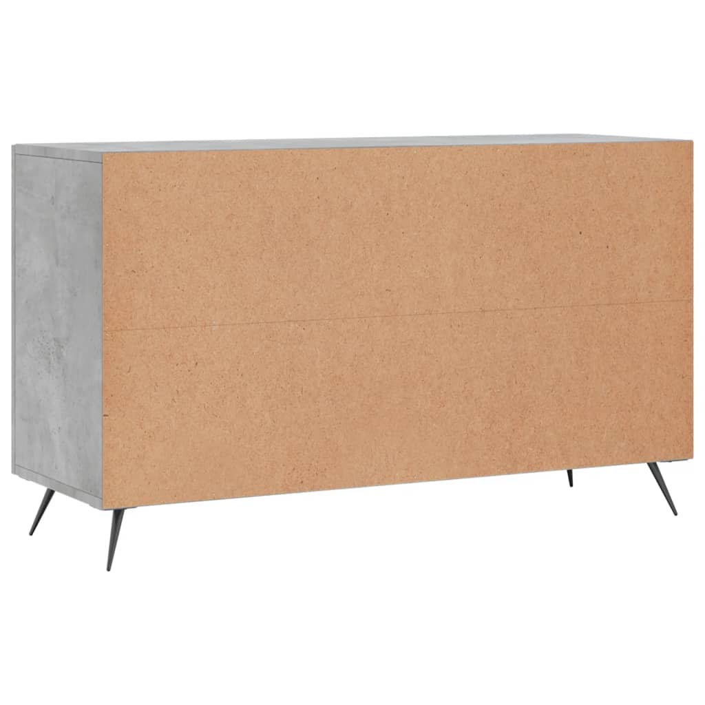 skænk 100x36x60 cm konstrueret træ betongrå