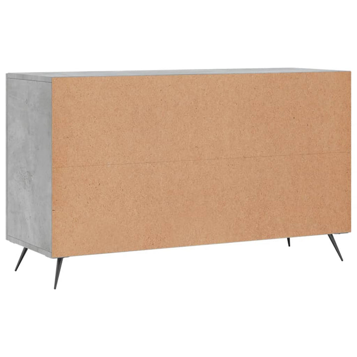 skænk 100x36x60 cm konstrueret træ betongrå
