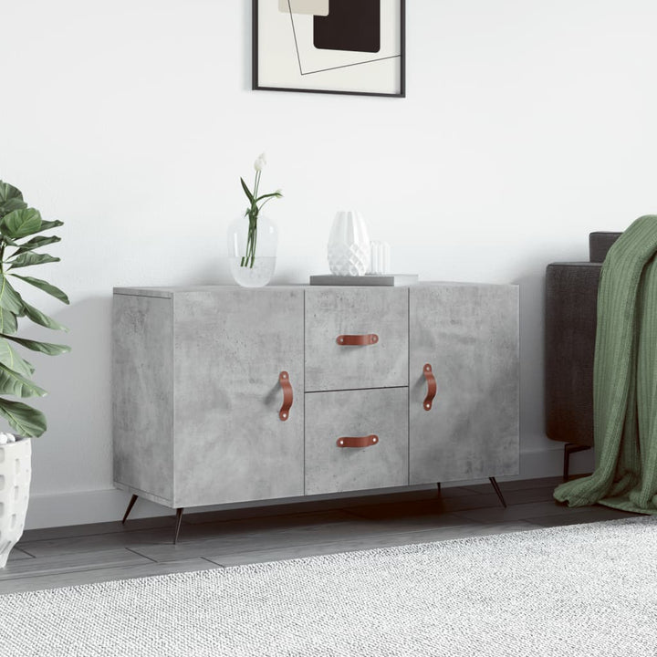 skænk 100x36x60 cm konstrueret træ betongrå