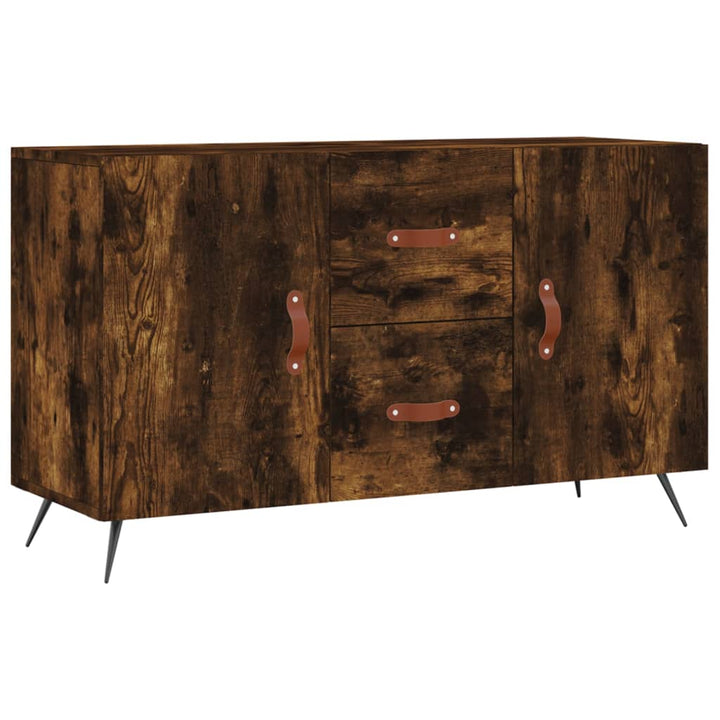 skænk 100x36x60 cm konstrueret træ røget egetræsfarve