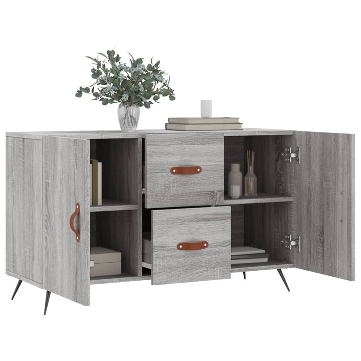 skænk 100x36x60 cm konstrueret træ grå sonoma-eg