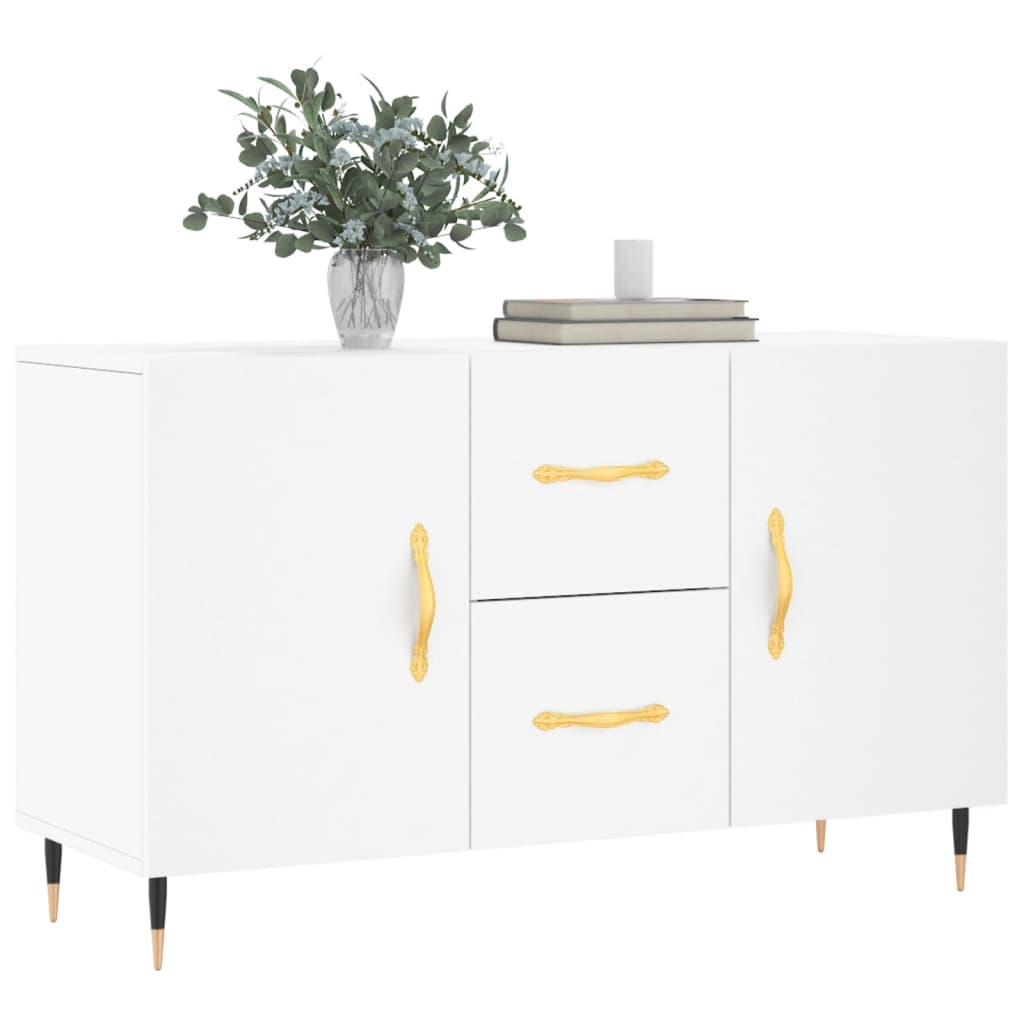 skænk 100x36x60 cm konstrueret træ hvid