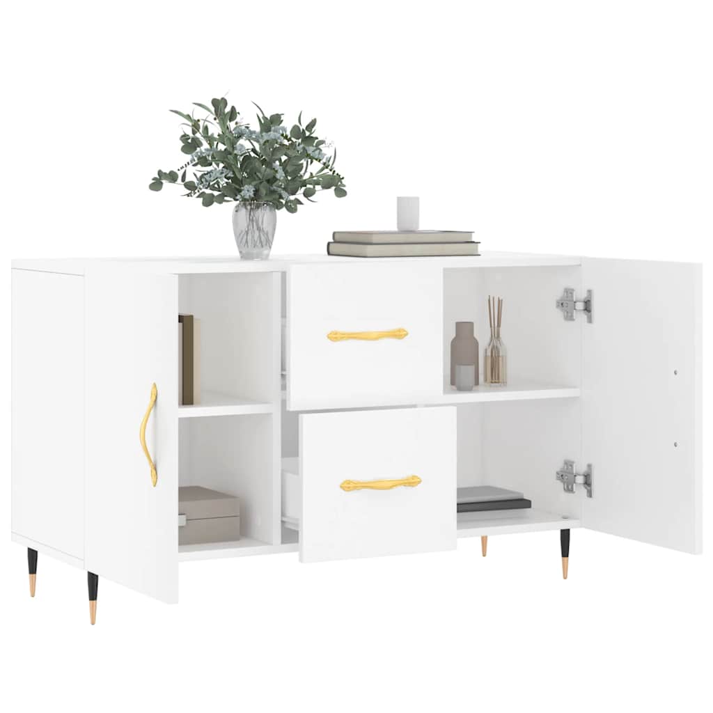 skænk 100x36x60 cm konstrueret træ hvid