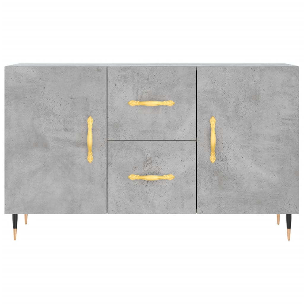 skænk 100x36x60 cm konstrueret træ betongrå