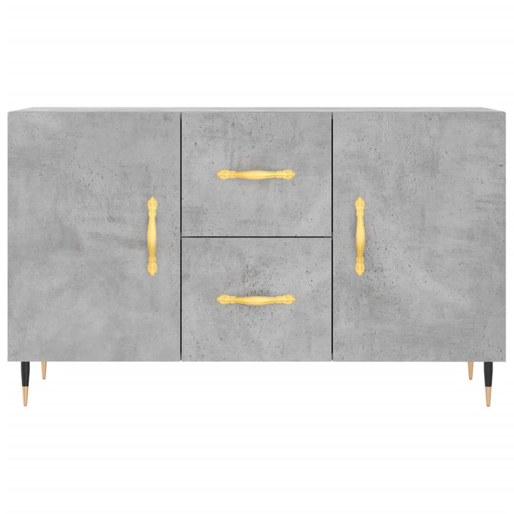 skænk 100x36x60 cm konstrueret træ betongrå