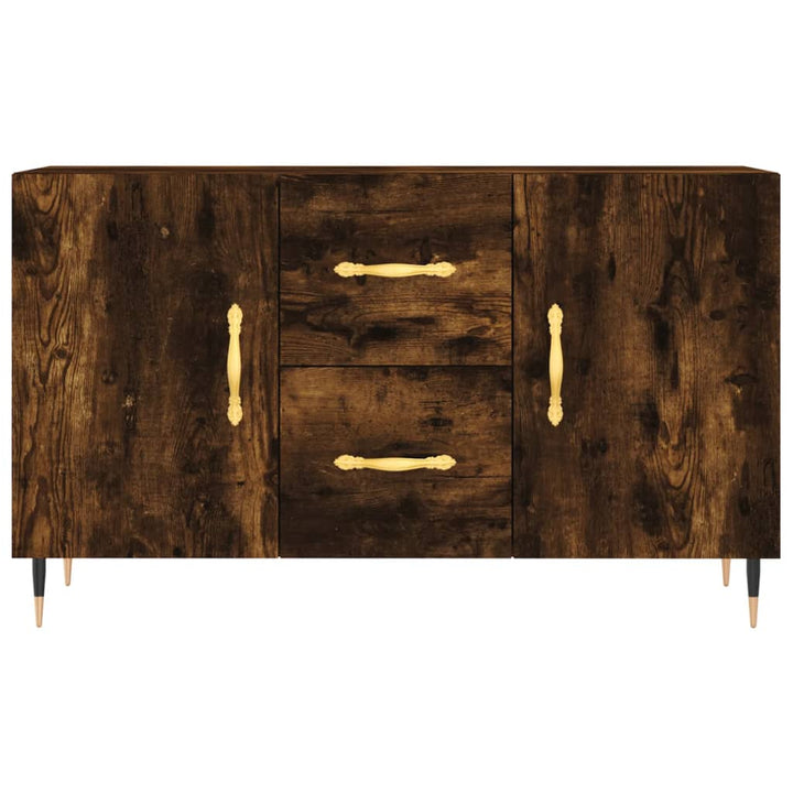 skænk 100x36x60 cm konstrueret træ røget egetræsfarve