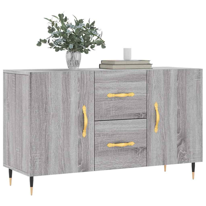 skænk 100x36x60 cm konstrueret træ grå sonoma-eg
