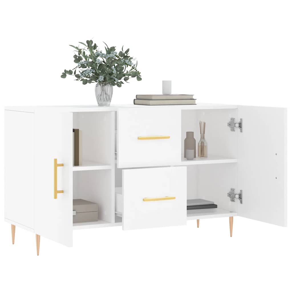 skænk 100x36x60 cm konstrueret træ hvid