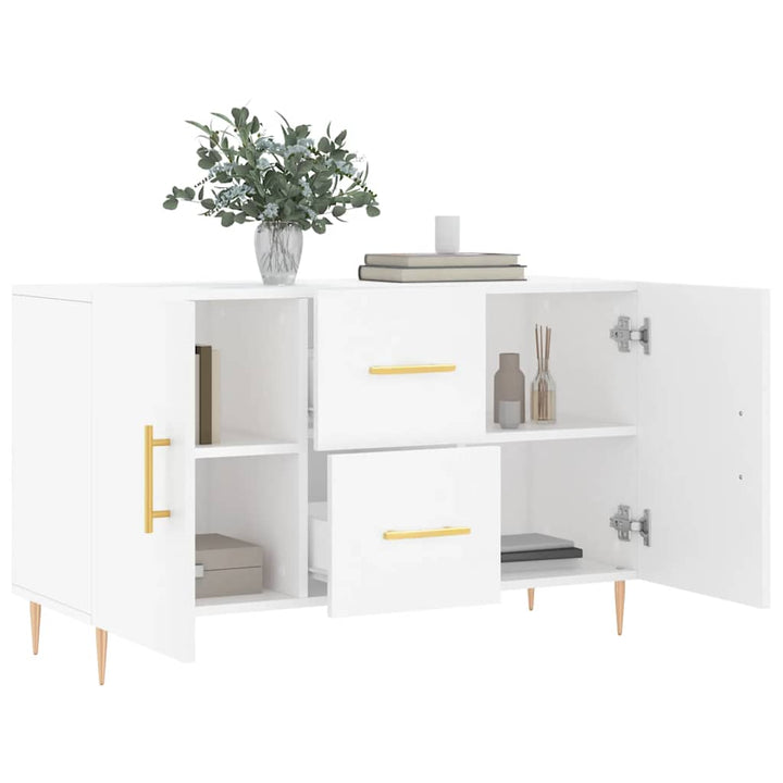 skænk 100x36x60 cm konstrueret træ hvid