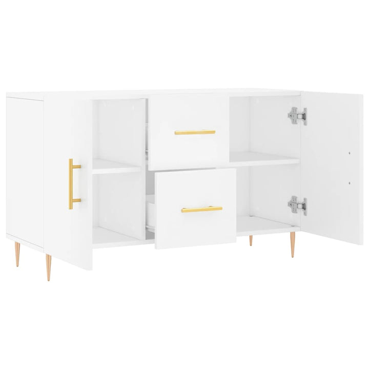 skænk 100x36x60 cm konstrueret træ hvid
