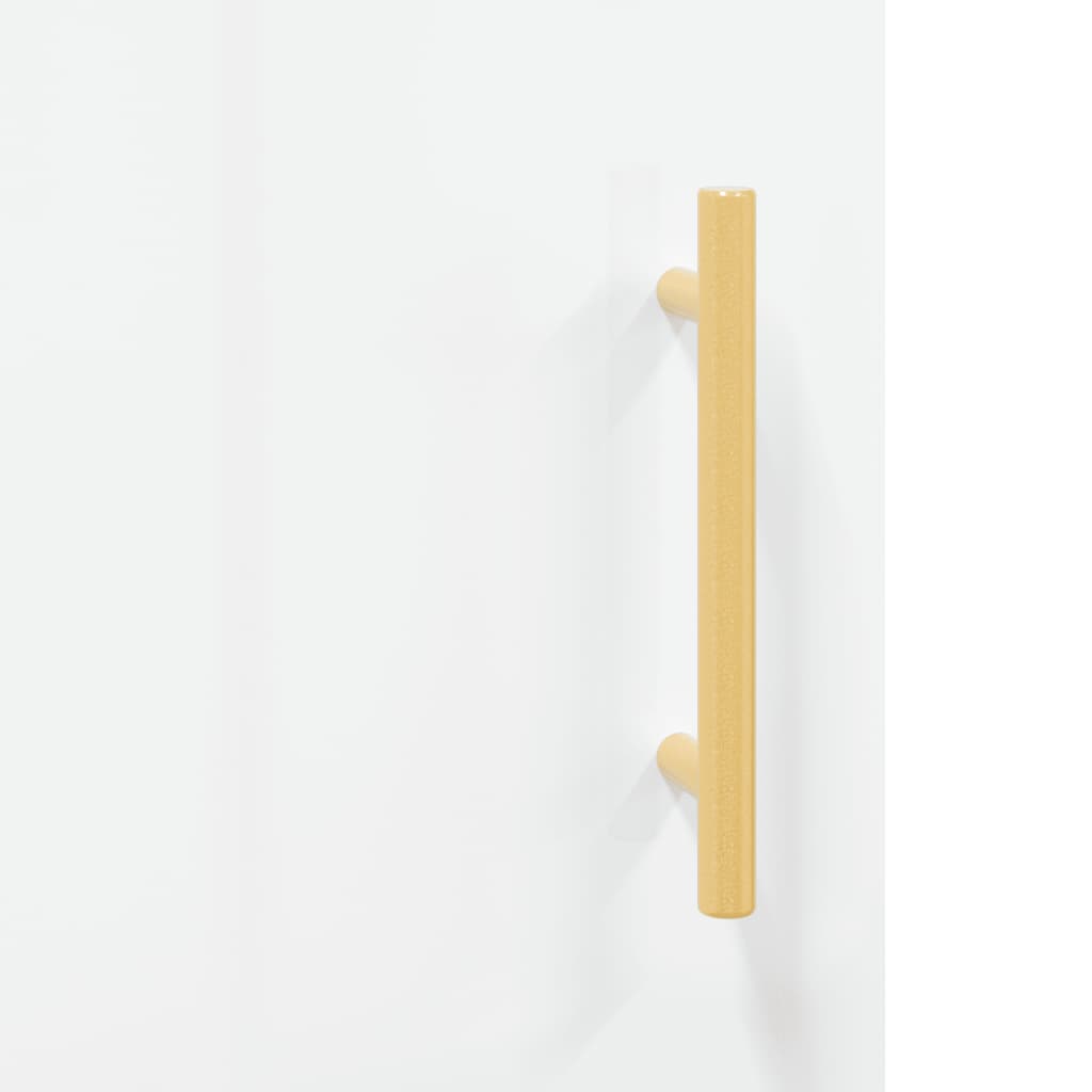 skænk 100x36x60 cm konstrueret træ hvid højglans