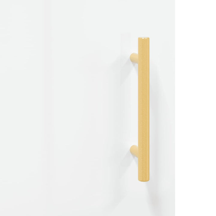 skænk 100x36x60 cm konstrueret træ hvid højglans