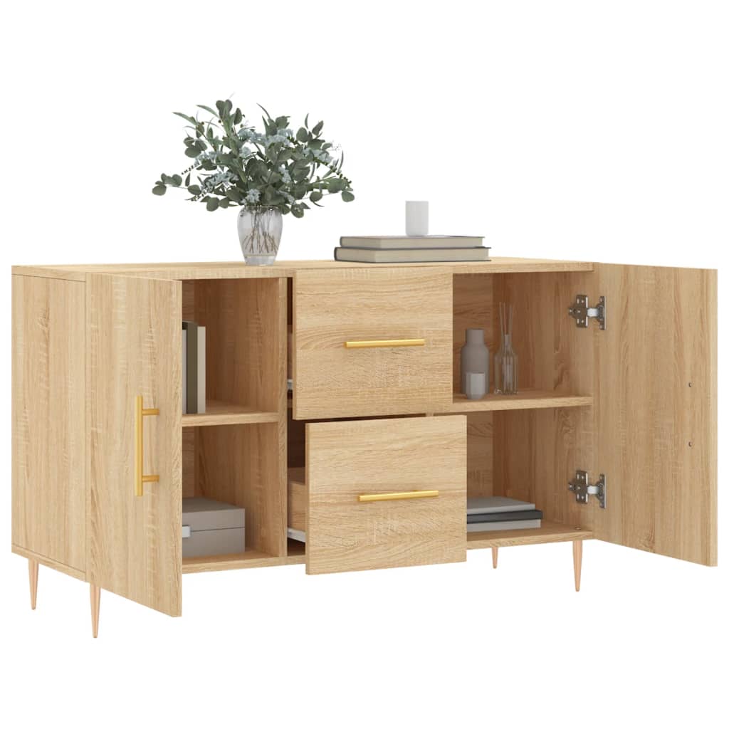 skænk 100x36x60 cm konstrueret træ sonoma-eg
