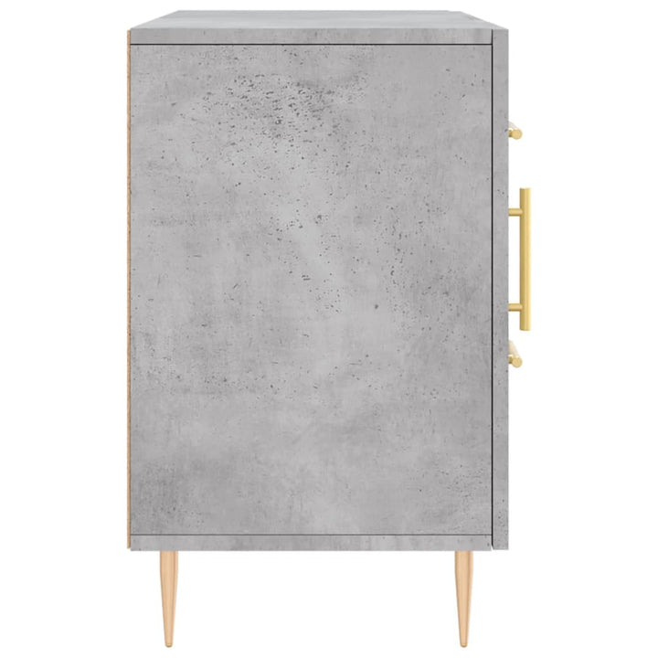 skænk 100x36x60 cm konstrueret træ betongrå