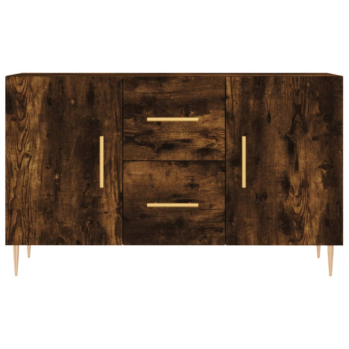 skænk 100x36x60 cm konstrueret træ røget egetræsfarve