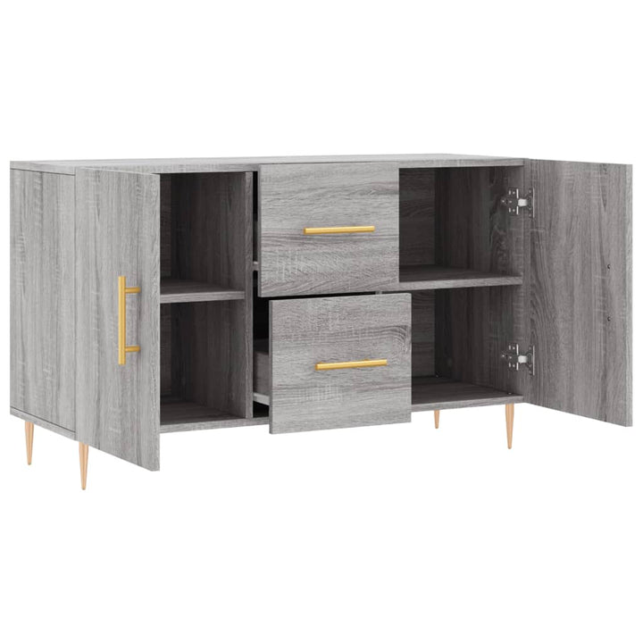 skænk 100x36x60 cm konstrueret træ grå sonoma-eg