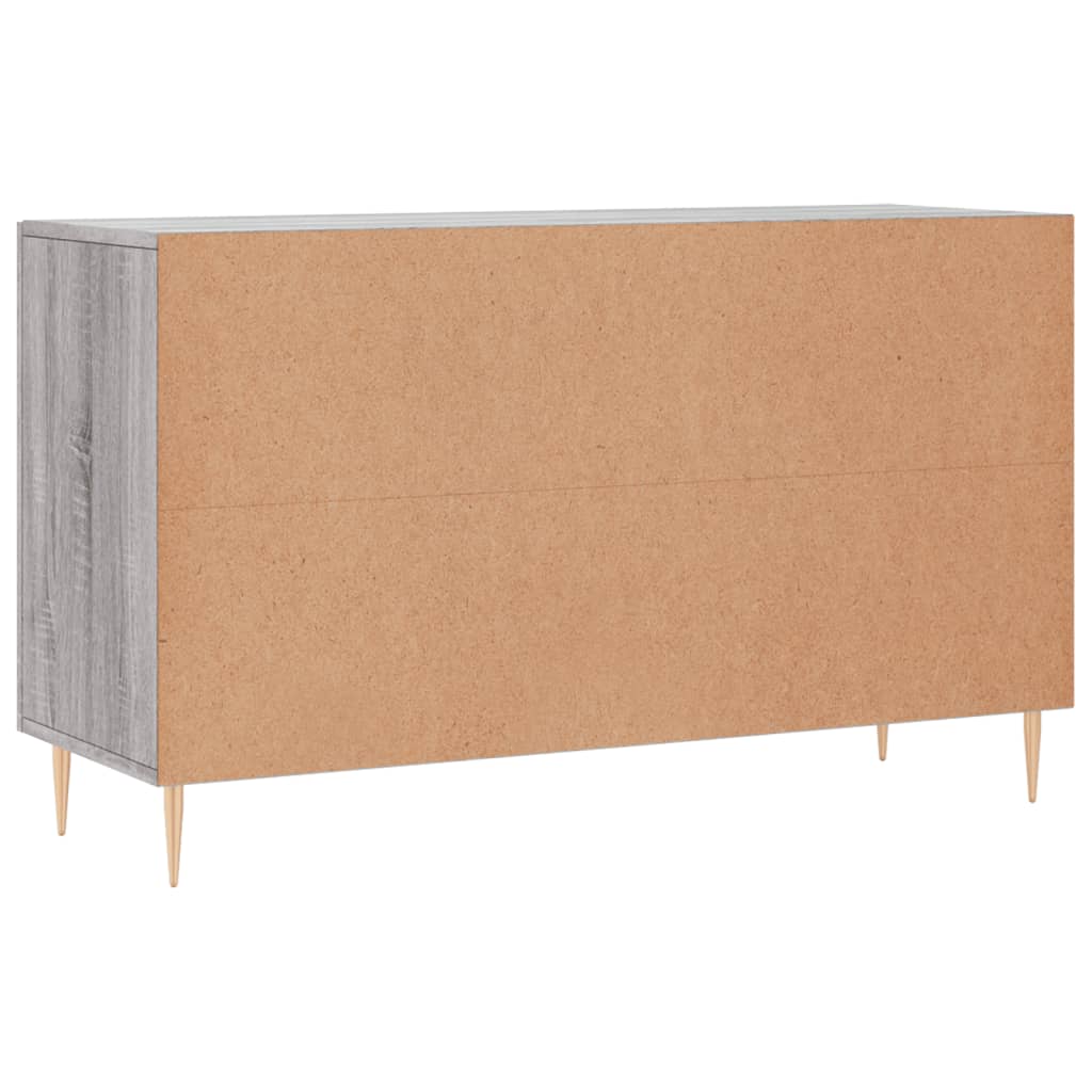 skænk 100x36x60 cm konstrueret træ grå sonoma-eg
