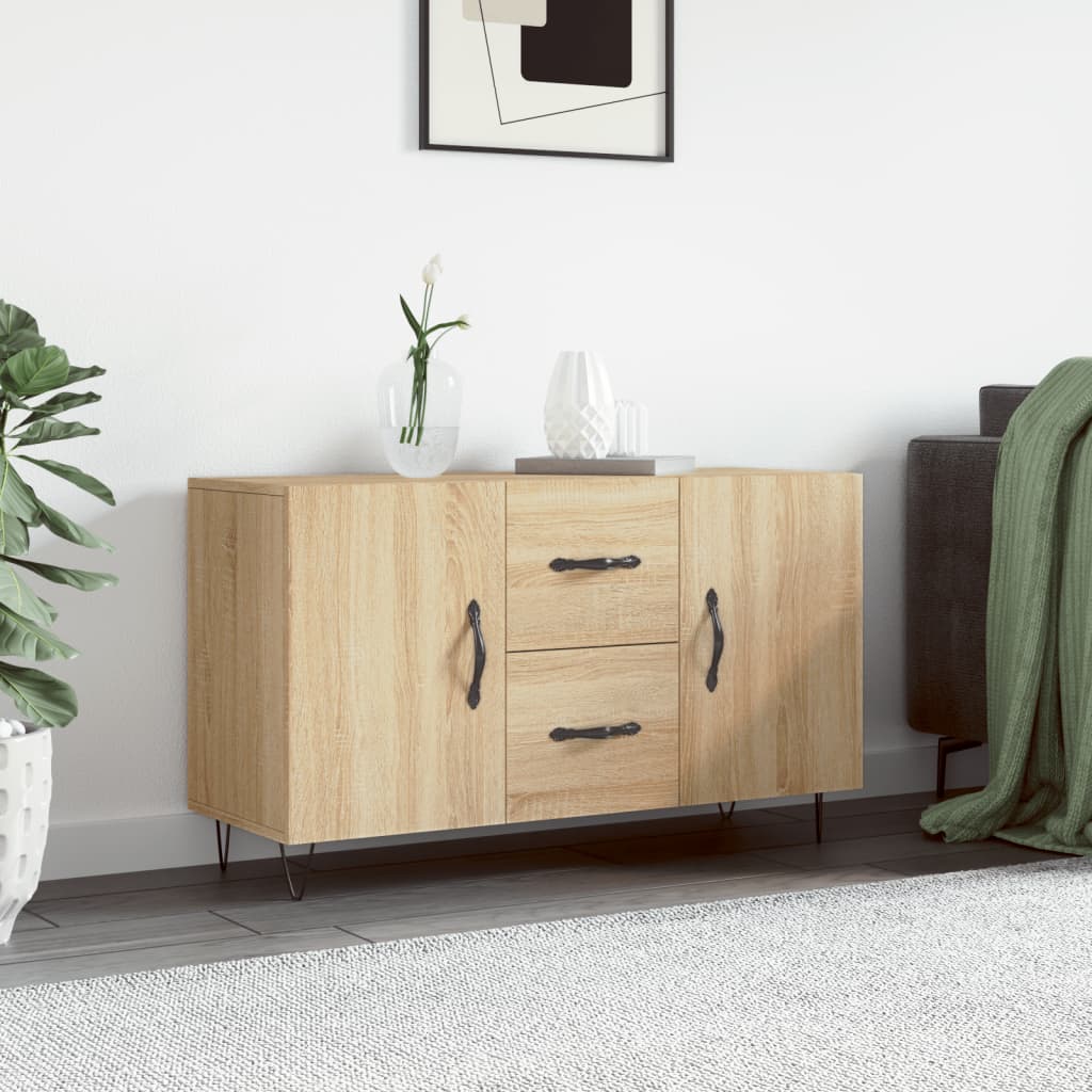 skænk 100x36x60 cm konstrueret træ sonoma-eg