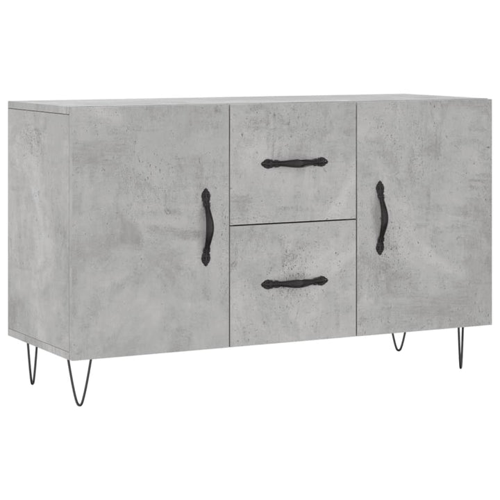 skænk 100x36x60 cm konstrueret træ betongrå