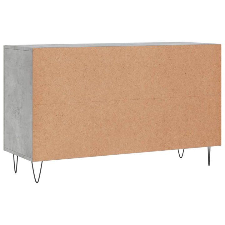 skænk 100x36x60 cm konstrueret træ betongrå