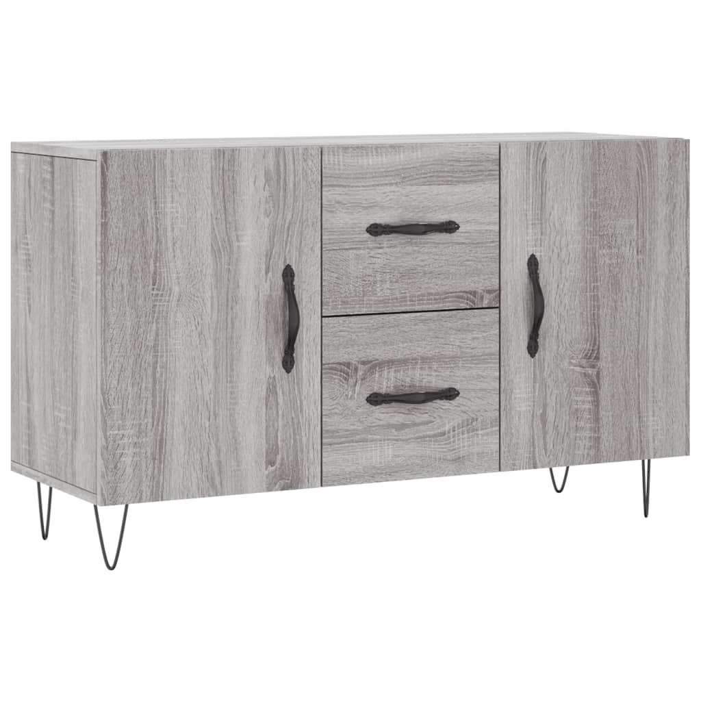 skænk 100x36x60 cm konstrueret træ grå sonoma-eg