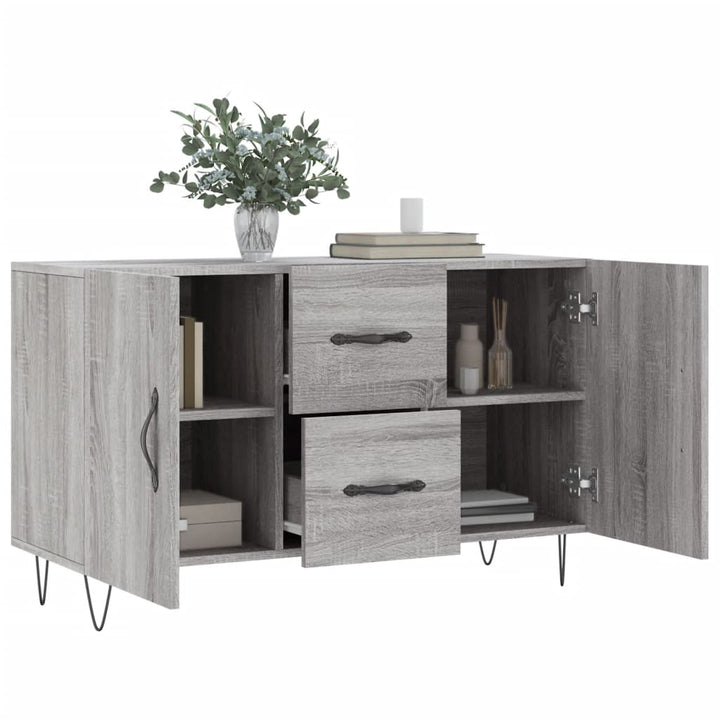 skænk 100x36x60 cm konstrueret træ grå sonoma-eg