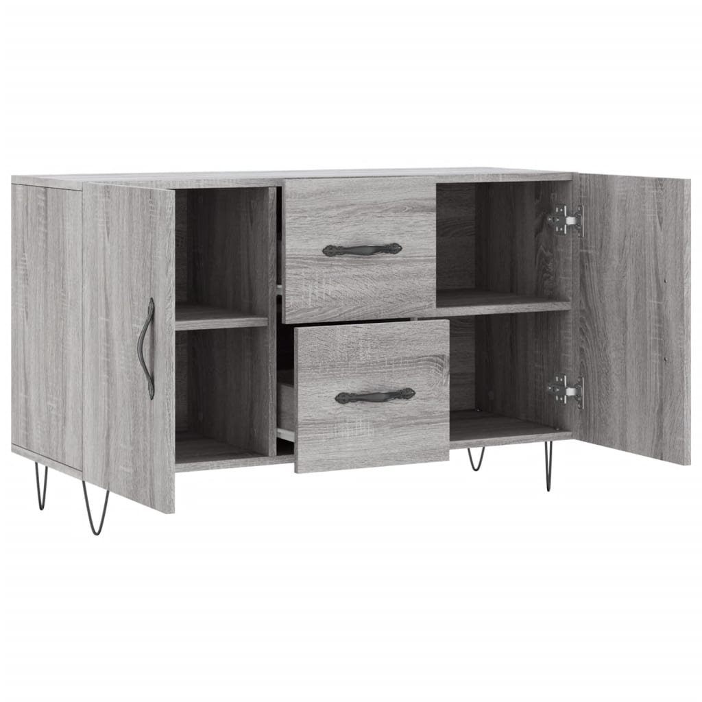 skænk 100x36x60 cm konstrueret træ grå sonoma-eg